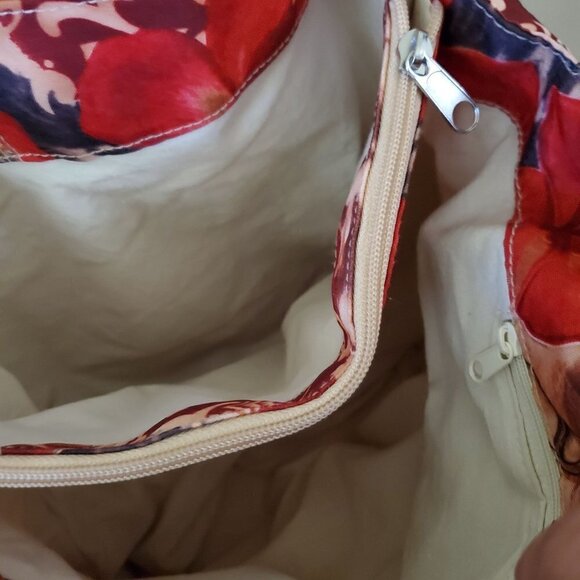 Speeda Floral Automotive Batik Multi Fabric Shoulder Bag - Picture 3 of 9